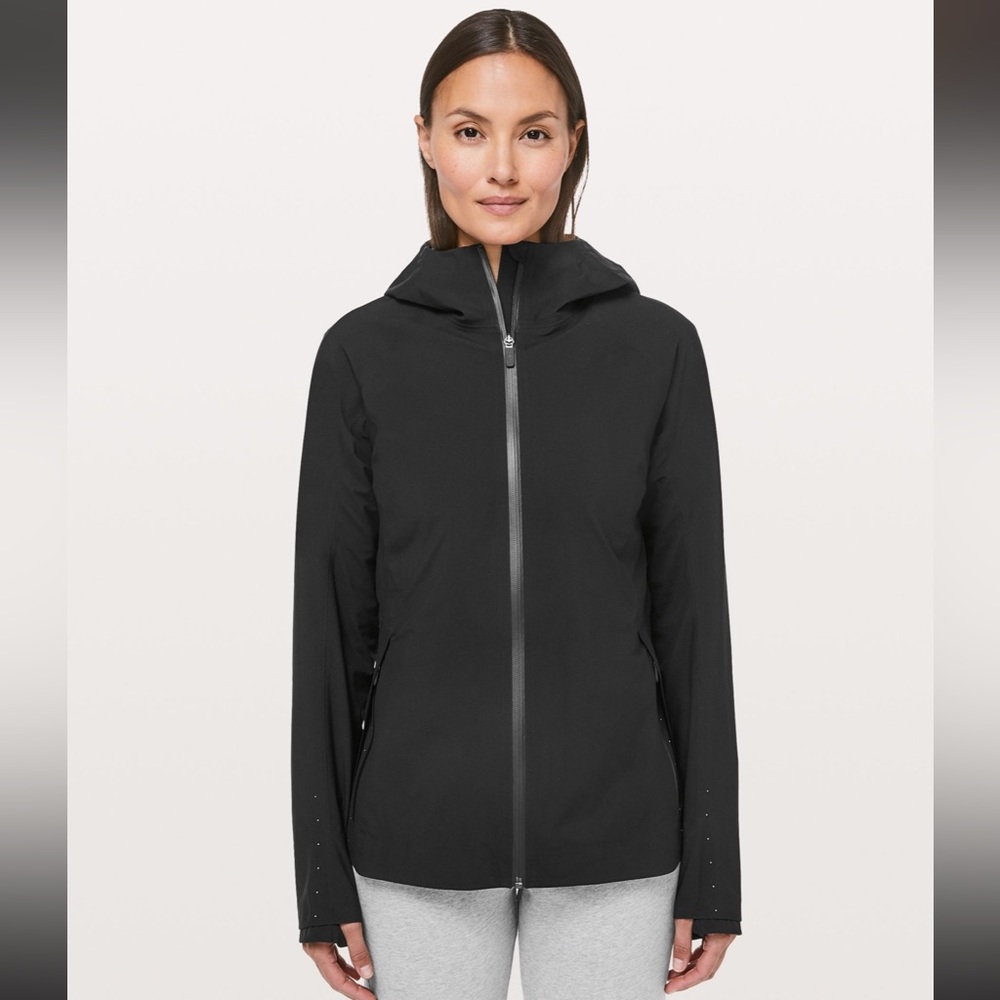 *NWT* Lululemon Rain is Calling Jacket sz:8 Color:Black